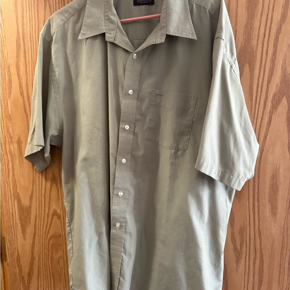 Van Heusen Sage Green Casual Shirt